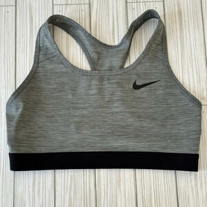 Nike | Grey Swoosh Dri-Fit Racerback Sports Bra - Size M